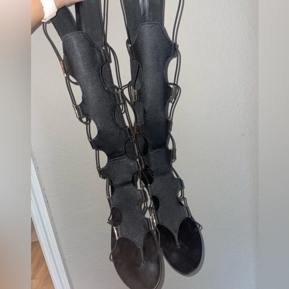 Aldo grelari gladiator sandals in black - Picture 3 of 5